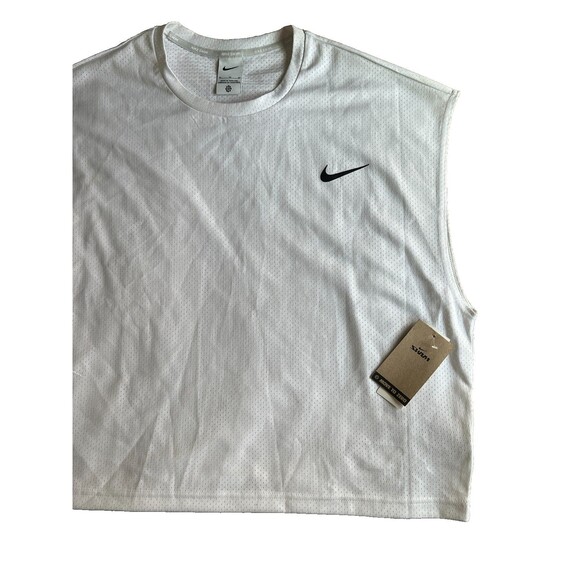 NIKE SWIM Crop Tank Men's XL White Mesh Boxy Hydroguard Tee Urban Outfitters NWT - Picture 9 of 11